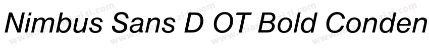 Nimbus Sans D OT Bold Condensed字体转换